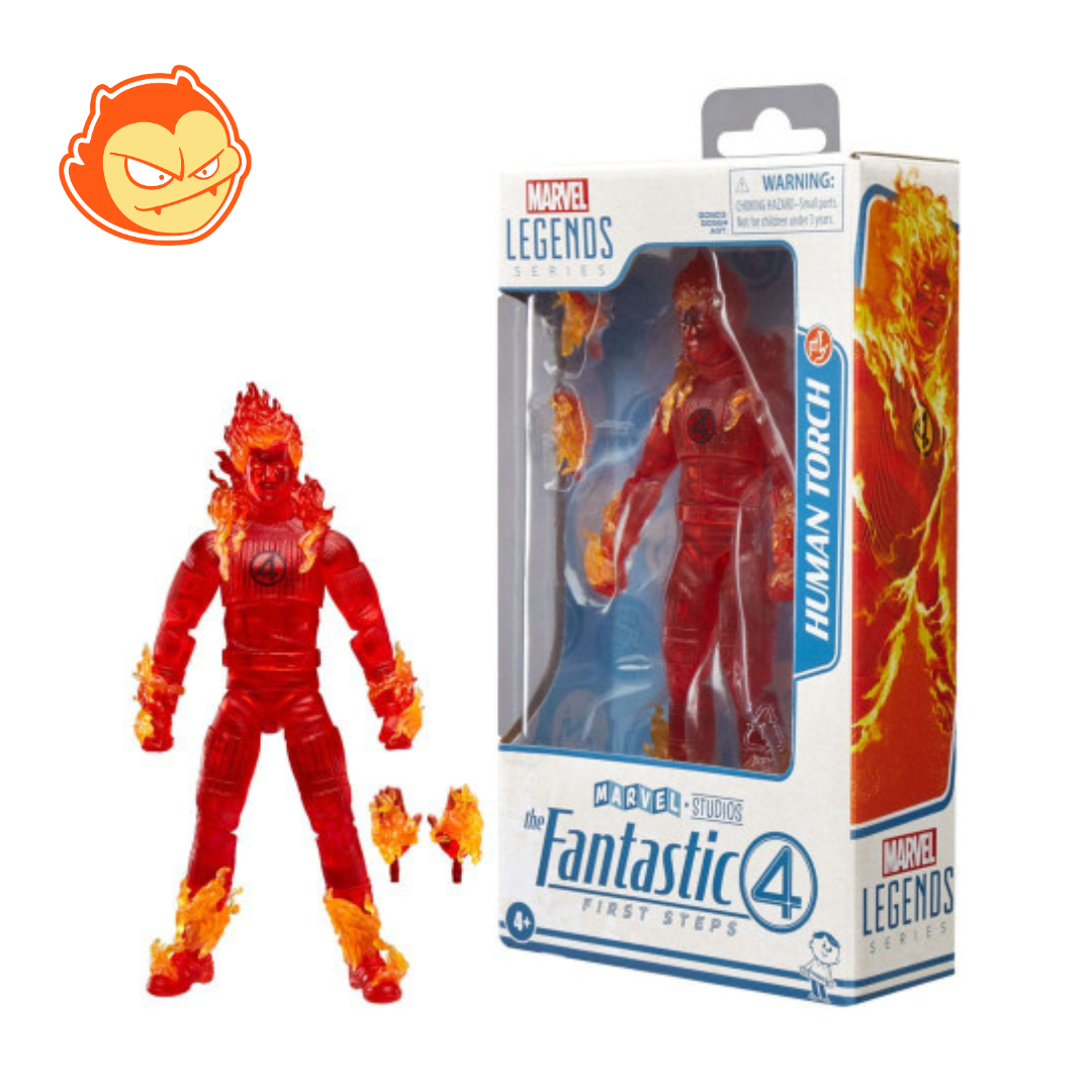 Figurine Les 4 Fantastiques Premiers Pas Marvel Legends HUMAN TORCH 15 CM