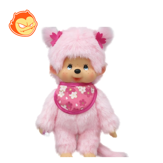 Peluche Monchichi Fille rose