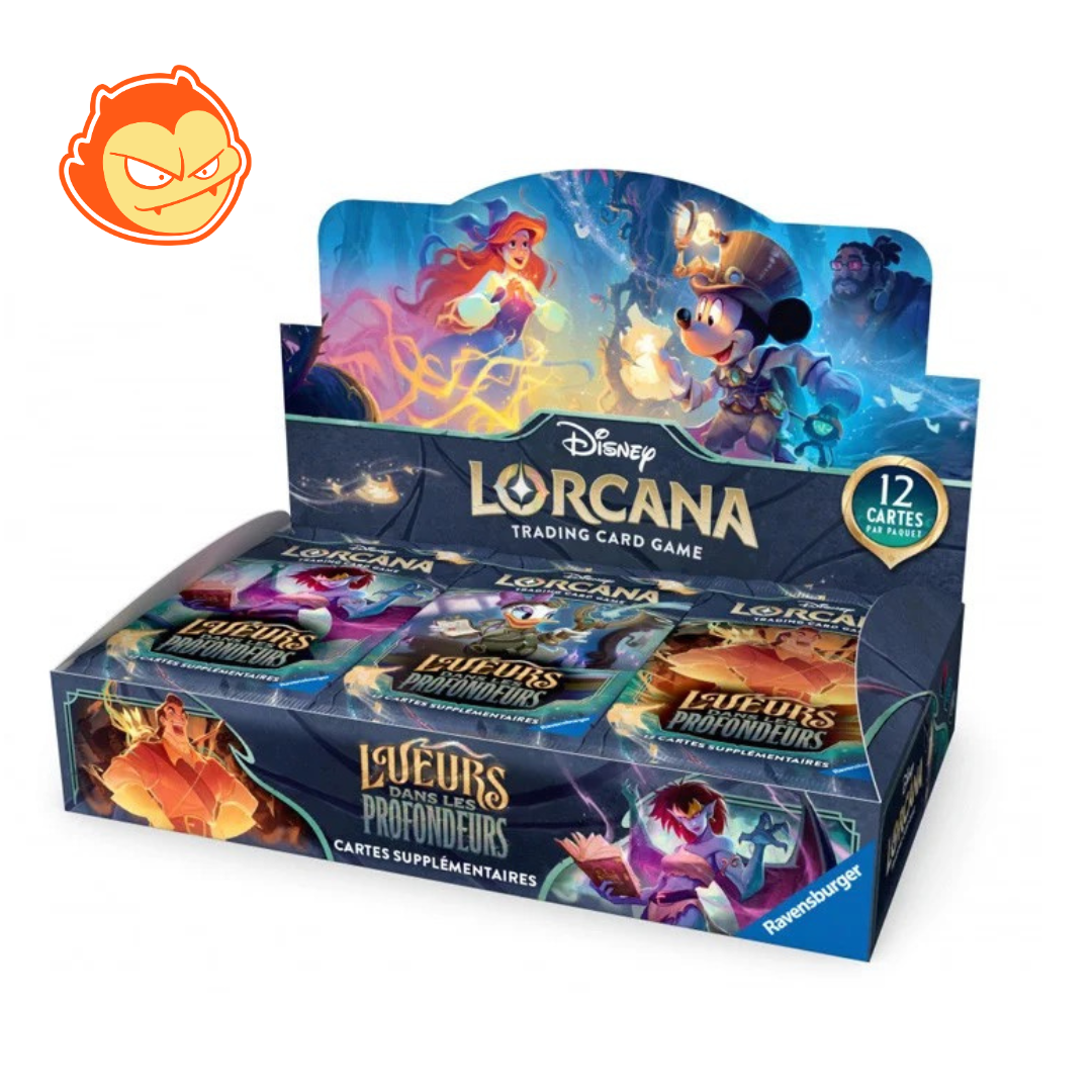 Display Lorcana Lueurs dans les profondeurs 24 Boosters