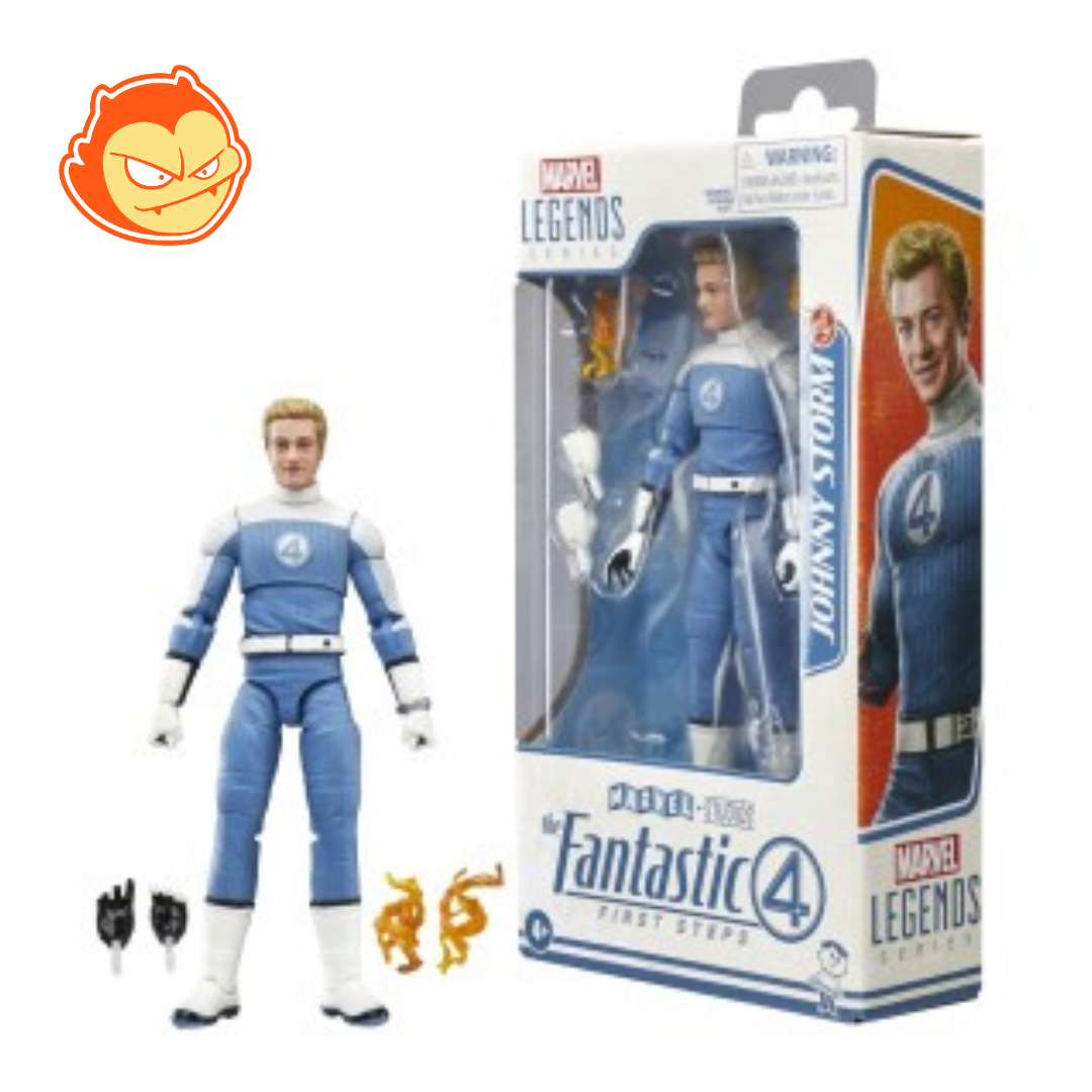 Figurine Les 4 Fantastiques Premiers Pas Marvel Legends Johnny Storm 15 CM