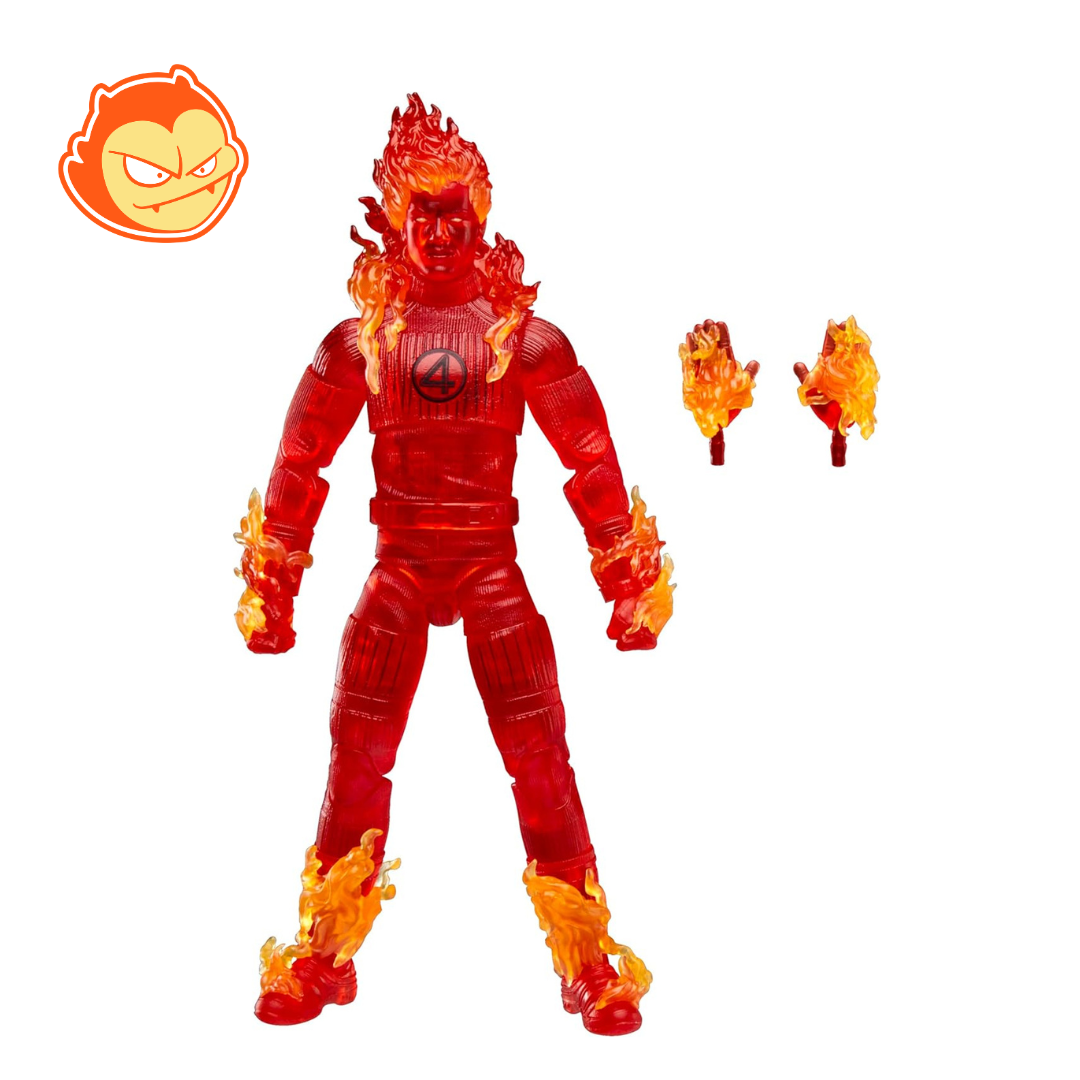Figurine Les 4 Fantastiques Premiers Pas Marvel Legends HUMAN TORCH 15 CM